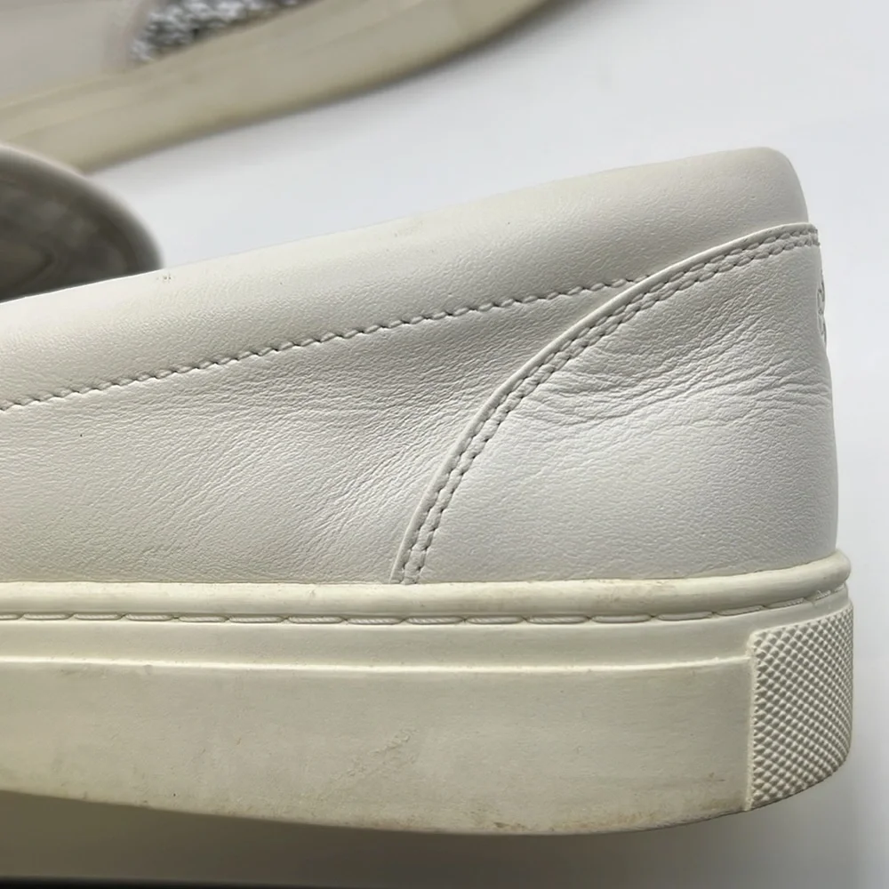 Tory Burch Carter Slip On Sneakers Loafers Shoes Sequins White Black Womens 10 - Picture 10 of 16